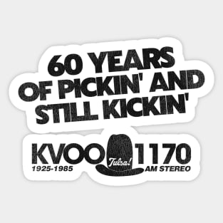 Retro KVOO 1170 / Tulsa Radio Station Sticker